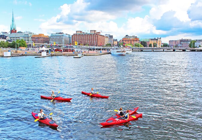See Stockholm's islands and canals by kayak