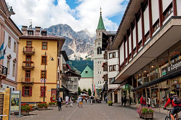 Arrival in Cortina