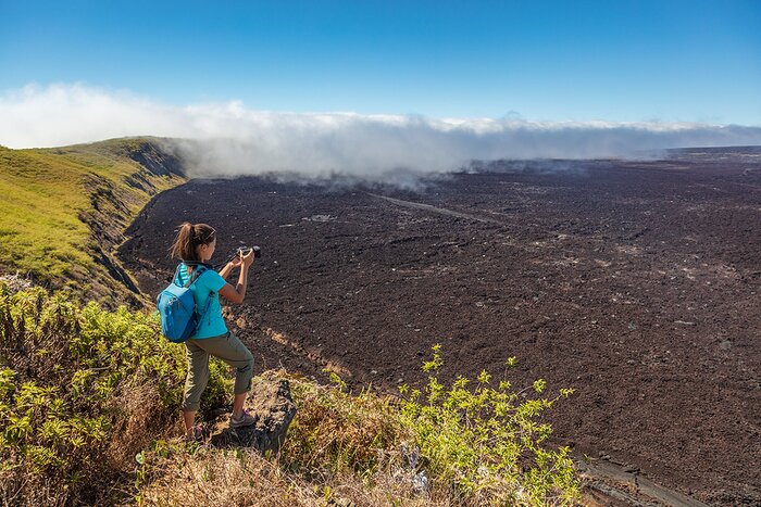 Hike to the crater rim of Sierra Negra on Isla Isabela