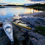 Kick the trip off with a sunset kayaking trip through the Stockholm archipelago