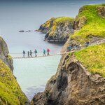Cross the Carrick-a-Rede rope bridge in Ballycastle