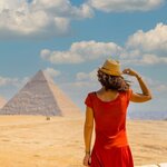 Walk among the ancients at the famed pyramid complex of Giza