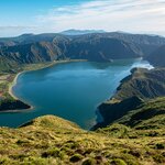 Hike for panoramic views of Lagoa do Fogo lake in São Miguel Island