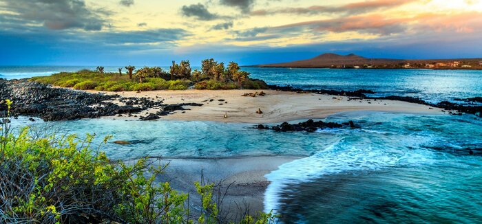 Ocean scenery in the Galápagos Islands, Ecuador