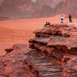 The red sands of the Wadi Rum