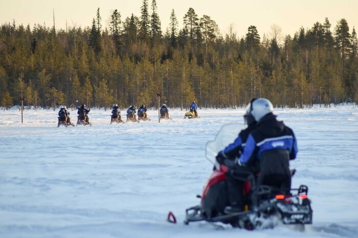Snowmobile Safari Into the Wilderness