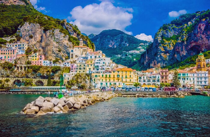 You'll spend two nights on the Amalfi Coast, known for its colorful cliffside villages and fragrant lemon groves