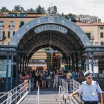 Waiting for a boat ride at Bellagio pier