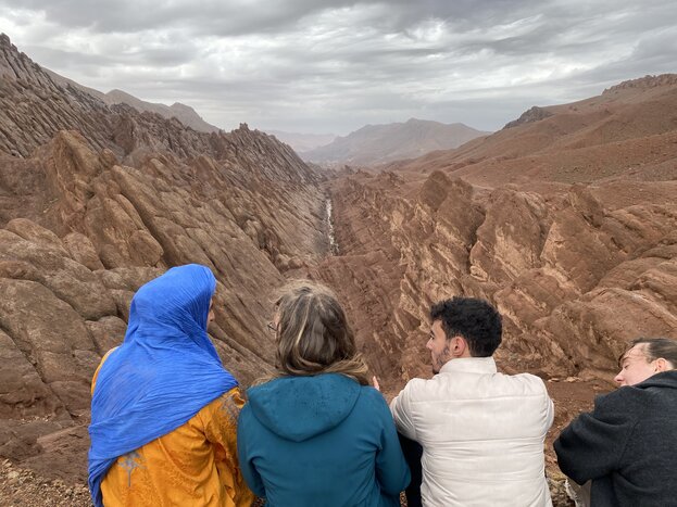 Trekking through Dades valley,