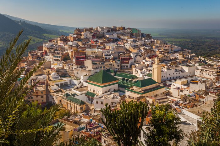 Hillside Moulay Idriss, one of Moroccos' oldest small towns
