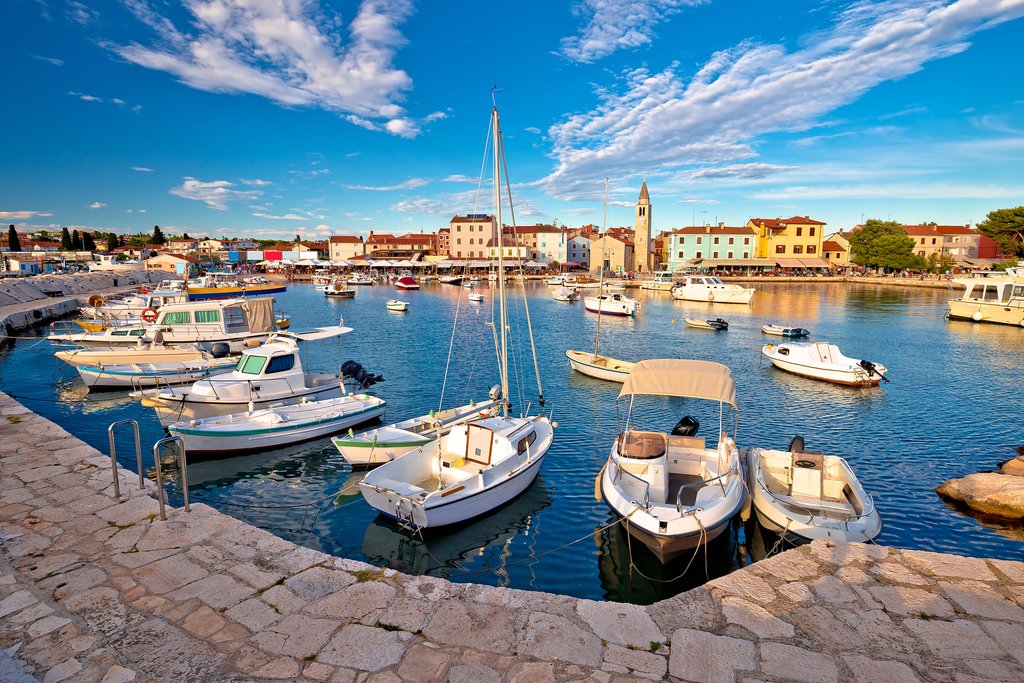 Enjoy a drink along Fažana's waterfront