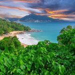 A colorful sunset over Phuket