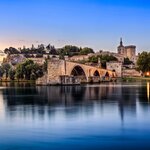 The Pont d'Avignon, was a medieval bridge across the Rhône in Avignon, southern France