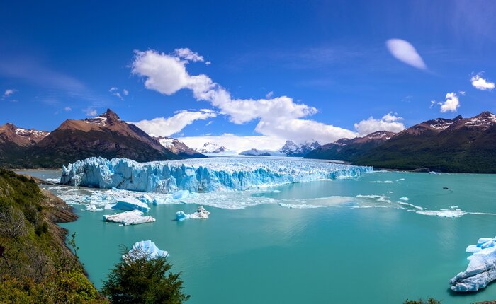 See the famous Perito Moreno glacier by boat or from a boardwalk in January