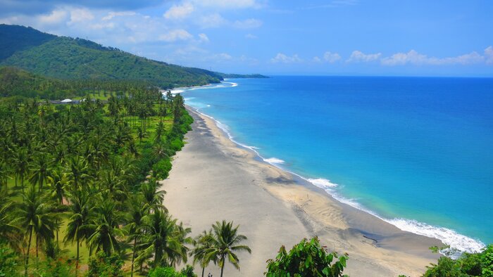 Enjoy the white-sand beaches and calm of little Gili Air