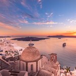 Santorini at sunset