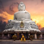 The marble Big Buddha on Phuket's Nakkerd Hills