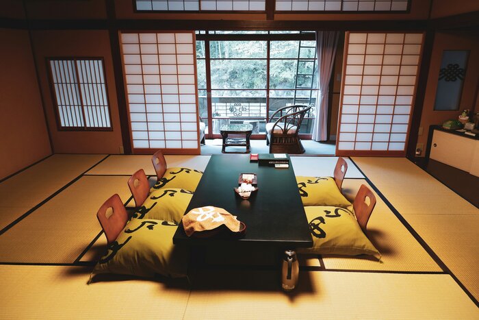 Relax and Savor Dinner in the Ryokan