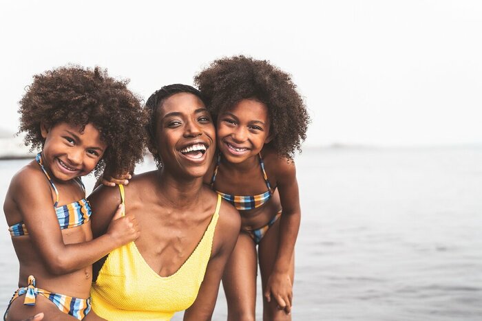 Kids will enjoy the beaches of Colombia