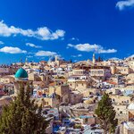 Blue skies over Jerusalem's Old City