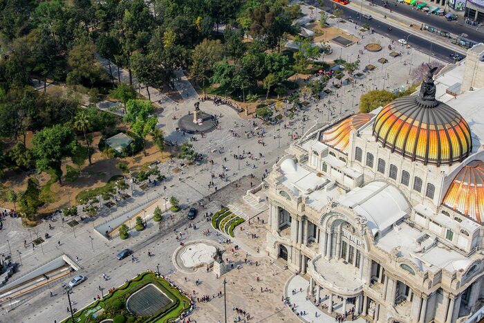 Mexico City's Palacio de Bellas Artes concert hall