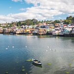 See the colorful palafítas stilt houses in Chiloé