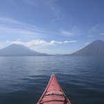 Take out a kayak on Lake Atitlán