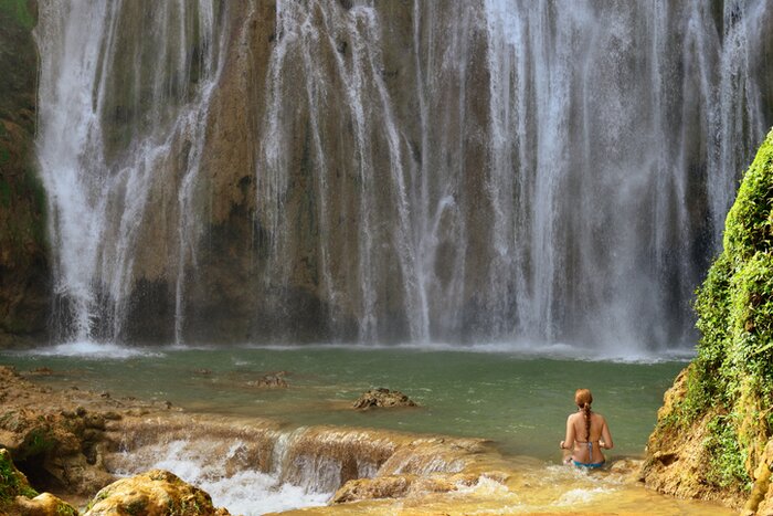 Cool off in the El Limón Waterfall near Samaná