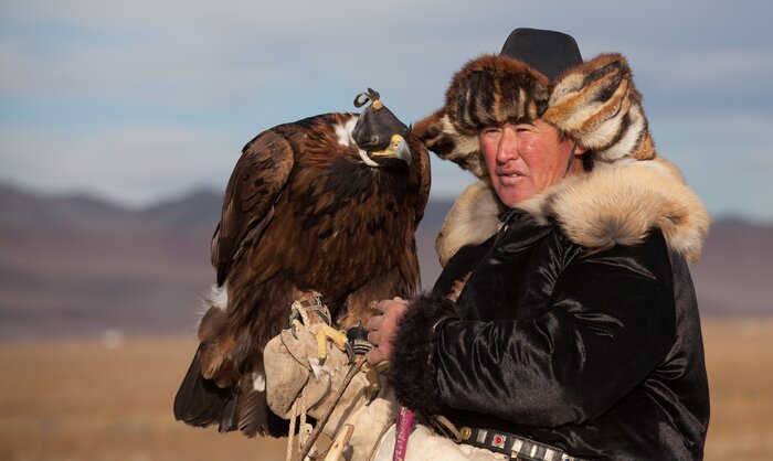 Meeting with Kazakh eagle hunter family (a day trip)