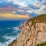 A view of the cliffs and beach of Cabo de Roca or the "edge of the world"