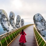 Walk through the clouds at Da Nang's Golden Bridge