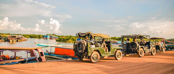 Floating Village by Jeep and Sunset Boat Tour Joining Excursion