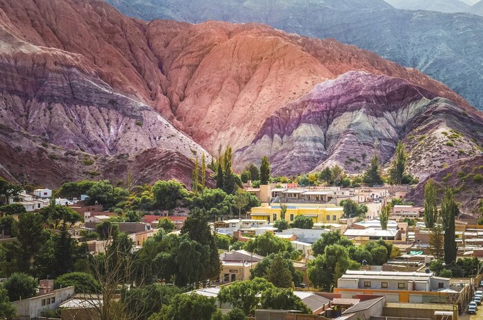 Seven colored mountain near Purmamarca, Argentina