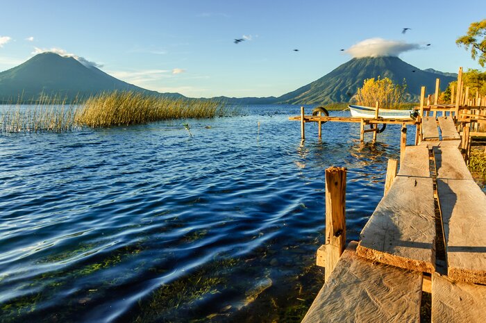 See the volcanoes surrounding Lake Atitlán, like Tolimán and  San Pedro