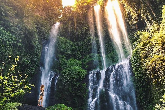 The breathtaking view of Sekumpul Waterfall