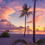 A colorful sunset in June