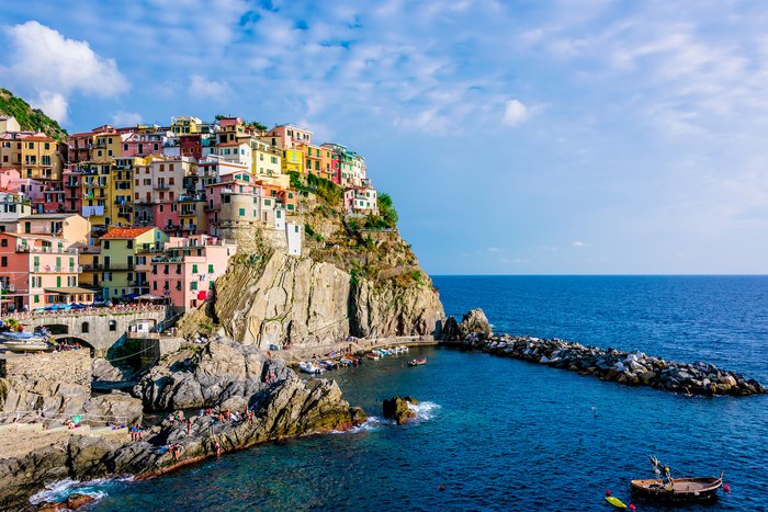 View of Manarola in Italy's Cinque Terre