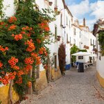 Explore the cobbled streets in charming Óbidos