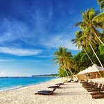 Relax on the white-sand beaches in Boracay