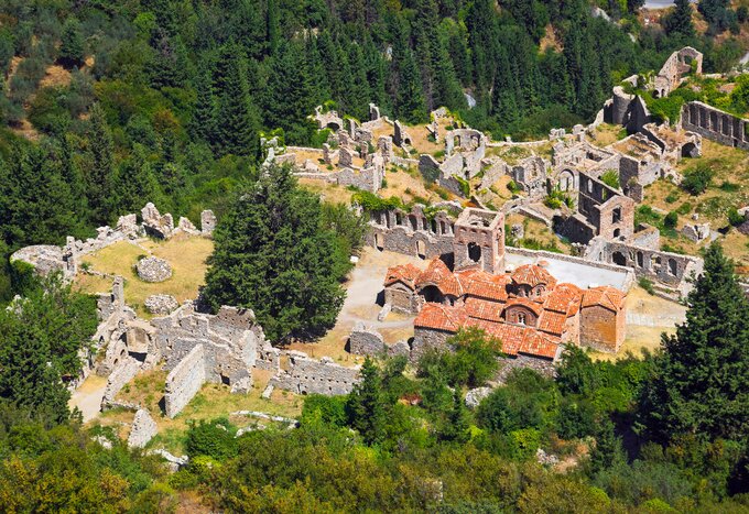 Self-guided  Activity to Explore the Medieval Town of Mystras from Kalamata