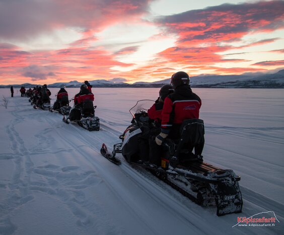 Snowmobile Tour to the Border of Three Nordic Countries