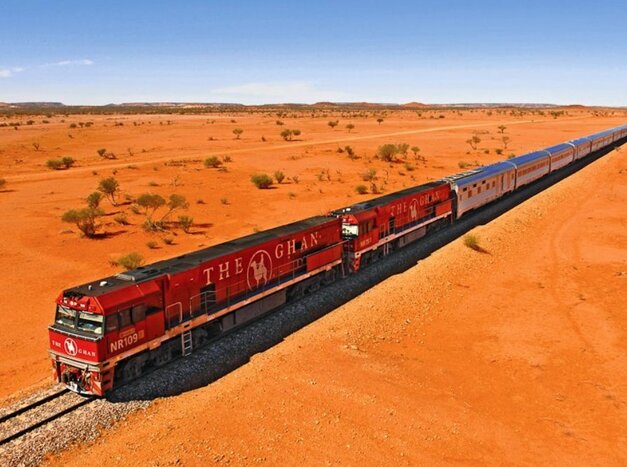Board The Ghan and travel the outback in style from Adelaide to Alice Springs