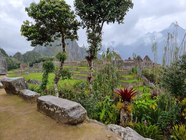 Walk around the lush surroundings and get different views of Machu Picchu