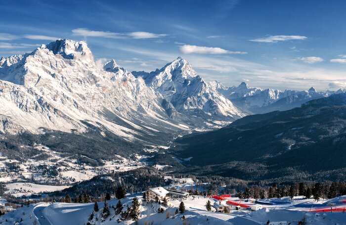 Head to UNESCO-protected Cortina d'Ampezzo to hit the slopes on a January holiday to Italy