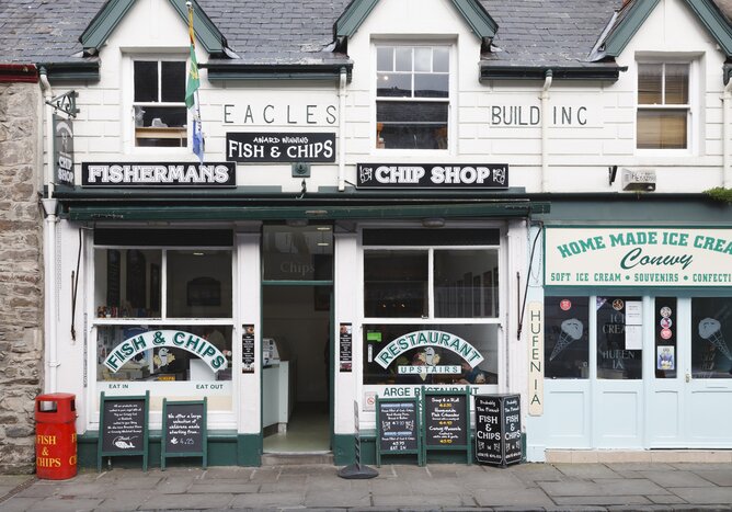 Conwy in Wales is know for its local produce, especially its excellent seafood