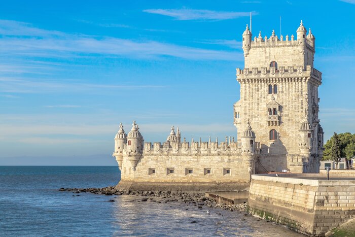 See the Torre de Belém in Lisbon, a medieval monument to Portugal's Age of Exploration