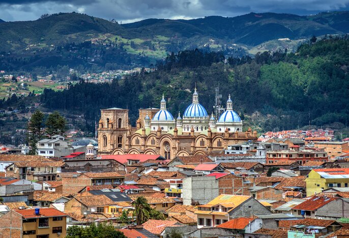 Discover landmarks like the Cathedral of the Immaculate Conception in colonial Cuenca