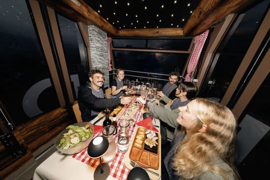 Sky Dinner in the Pfingsteggbahn