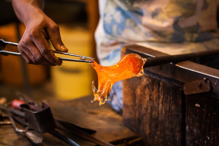 Discover how Murano artists make glass artworks