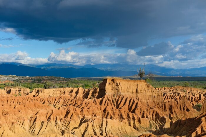 Sand formations in Tatacoa Desert, Colombia